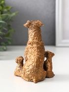 Фигурка гипс «Терьер с щенками», 10×7×7.5 см, под бронзу - фото 51810652