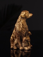 Фигурка гипс «Лабрадор с щенками», 10×7 см, под бронзу - фото 47221405