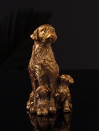 Фигурка гипс «Лабрадор с щенками», 10×7 см, под бронзу - Фото 3