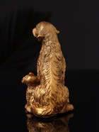 Фигурка гипс «Лабрадор с щенками», 10×7 см, под бронзу - фото 47221407