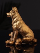 Фигурка гипс «Овчарка с щенками», 10×7 см, бронза - фото 47221412