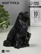 Фигурка гипс «Колли», 10×7 см, чёрный - Фото 1