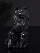 Фигура "Колли" 10х7 см, черный - фото 809529072