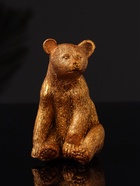 Фигурка гипс «Медведь сидит», 9×6 см, бронза - фото 809529073