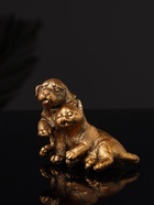 Набор фигурок «Гости, кошка и собака», 2 шт., 7 см, бронза - фото 47221476