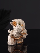 Фигурка гипс «Совы говорят по телефону», 8×12×7 см, серый - фото 47344709