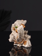 Фигурка гипс «Совы говорят по телефону», 8×12×7 см, серый - фото 47344711