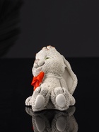 Фигурка гипс «Кролик с бантом», 7 см, серый 10896133