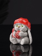 Фигура "Кролик  в шапке" 7 см, серый - фото 809034633