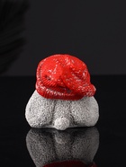 Фигура "Кролик  в шапке" 7 см, серый - фото 809034635