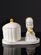 Набор: шкатулка для украшений, фигурка «Девочка», на подставке для мелочей, 12×20×10 см - Фото 1