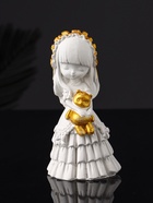 Набор: шкатулка для украшений, фигурка «Девочка», на подставке для мелочей, 12×20×10 см - Фото 4