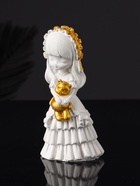 Набор: шкатулка для украшений, фигурка «Девочка», на подставке для мелочей, 12×20×10 см - Фото 9