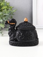 Шкатулка для украшений «Верблюд», с крышкой, 8×10.5×7 см, чёрная - Фото 1