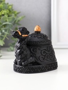 Шкатулка для украшений «Верблюд», с крышкой, 8×10.5×7 см, чёрная - Фото 2