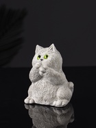 Набор фигурок «Три кота: ничего не вижу, не слышу, не говорю», гипс, 7 см, серый - фото 47344767