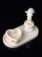 Набор: фигурка «Ангел и сердце», подставка для мелочей, 12×20×10 см - Фото 2