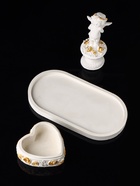 Набор: фигурка «Ангел и сердце», подставка для мелочей, 12×20×10 см - Фото 3