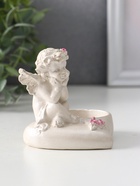 Фигурка-подсвечник на 1 свечу «Ангел на сердце», 8×7×7.5 см, перламутр - Фото 2