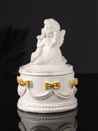 Шкатулка для украшений «Ангел», гипс, 12×9 см, перламутр - Фото 5