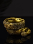 Подсвечник на 1 свечу «Колпак» 9×7×5 см, гипс под золото - Фото 4