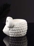 Декоративное кашпо для цветов «Баран», 12×10×7 см, гипс, белое - Фото 3