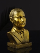 Бюст В.В. Путин, 9х7х5 см, золото - фото 47221582