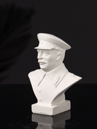 Бюст «Сталин И.В.», 10×7×5 см, натуральный, гипс 10896176