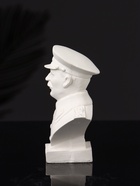 Бюст «Сталин И.В.», 10×7×5 см, натуральный, гипс 10896176