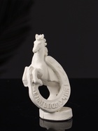 Фигурка гипс «Конь с подковой», 10×6×4 см, натуральный - фото 6441930