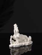 Фигурка гипс «Лошадь лежит», 8×6×3 см, натуральный - фото 6441942