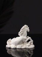 Фигурка гипс «Лошадь лежит», 8×6×3 см, натуральный - фото 6441945