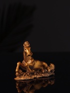 Фигурка гипс «Лошадь лежит», 7×6×3 см, бронза - Фото 2