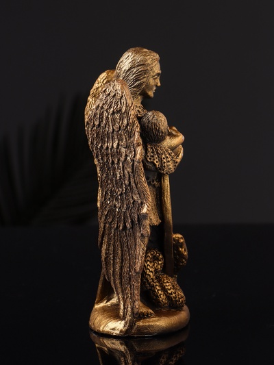 Фигурка гипс «Архангел Михаил», 14×9×4 см, под бронзу