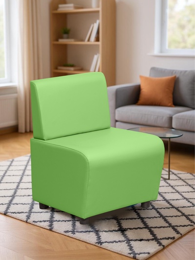 Кресло «Клик Мебель. Лачи», экокожа, 500×550×770 мм, цвет лайм