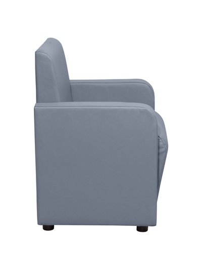 Кресло «Клик Мебель. Поли», экокожа, 660×550×770 мм, цвет серый