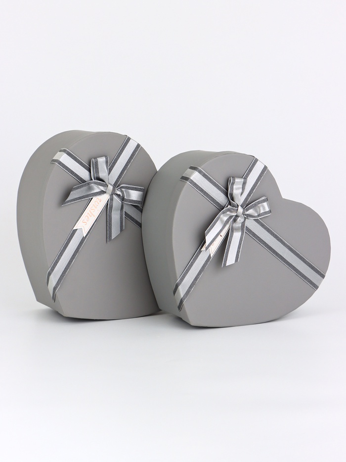 Набор подарочных коробок 2 в 1 сердца 28×23×12.3; 28×25×11.7; 26×23×10.3 см - Фото 1