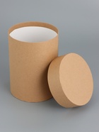 Набор круглых коробок 4в1 "Крафт однотонный", 24 х 24 х 24 - 15 х 15 х 20 см 10901995 - фото 16701672