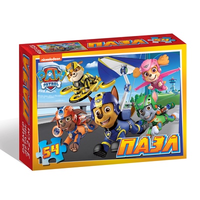 Пазлы детские «Скорее в путь» 54 детали, Щенячий патруль
