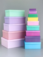 Набор коробок 14в1 "Лаванда" 42 х 30 х 15- 13 х 8 х 4,5 см - фото 47344884