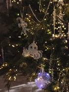 Ёлочная игрушка «Праздничное сияние» карета, 10×11 см, перелив прозрачный 10870508