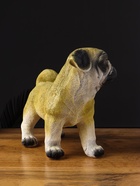 Фигура гипс «Щенок мопс стоящий», 12×23×21 см - фото 47221743