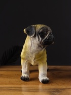 Фигура гипс «Щенок мопс стоящий», 12×23×21 см - фото 47221744