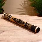 УЦЕНКА Сувенирный музыкальный инструмент посох дождя «Цветы на поляне», 40×5.5×5.5 см - Фото 1