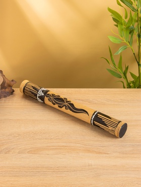 {{photo.Alt || photo.Description || 'УЦЕНКА Сувенирный музыкальный инструмент посох дождя «Цветы на поляне», 40×5.5×5.5 см'}}