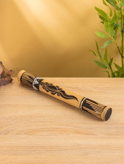 УЦЕНКА Сувенирный музыкальный инструмент посох дождя «Цветы на поляне», 40×5.5×5.5 см