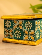 УЦЕНКА Шкатулка деревянная, батик, 16×11×8 см - Фото 5