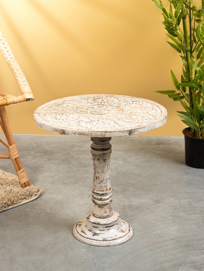 УЦЕНКА Столик кофейный, 44×44×45 см, манговое дерево - Фото 1