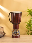 УЦЕНКА Сувенирный музыкальный инструмент «Барабан Джембе», 18×18×40 см, махагон 10902075