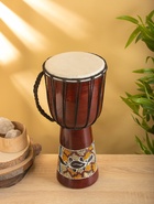 УЦЕНКА Сувенирный музыкальный инструмент «Барабан Джембе», 18×18×40 см, махагон 10902075